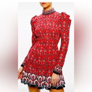 Alice + Olivia Elvira Smoked Mini Dress
Orig  price 550